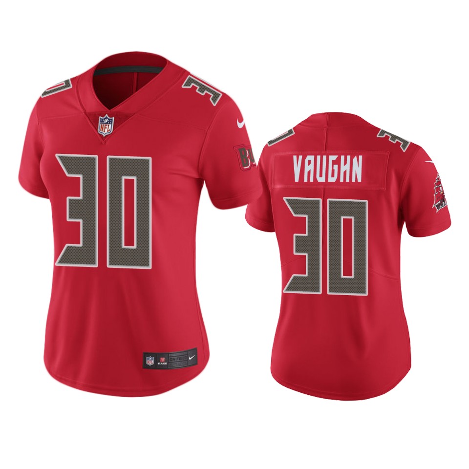 Tampa Bay Buccaneers WOMEN Nike NFL Color Rush Limited 30 Vaughn Red Jersey